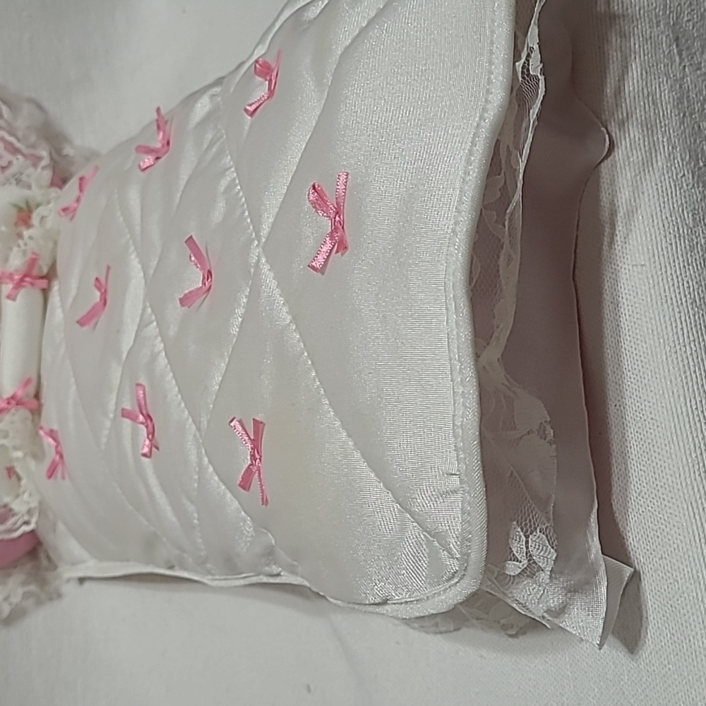 Barbie Doll Year 1987 Barbie Sweet Roses Ribbons & Roses Bed #5620 - Picture 4 of 16